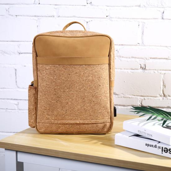 Vegan Cork Travel Laptop Backpack