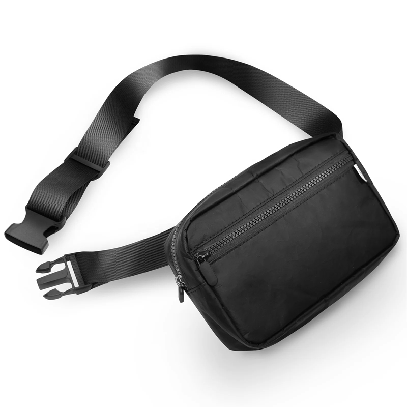 Outdoor Black Crossbody Sling Fanny Pack – Bolsa de ombro versátil para homens e mulheres | Bolsa de viagem cabe no Nintendo Switch