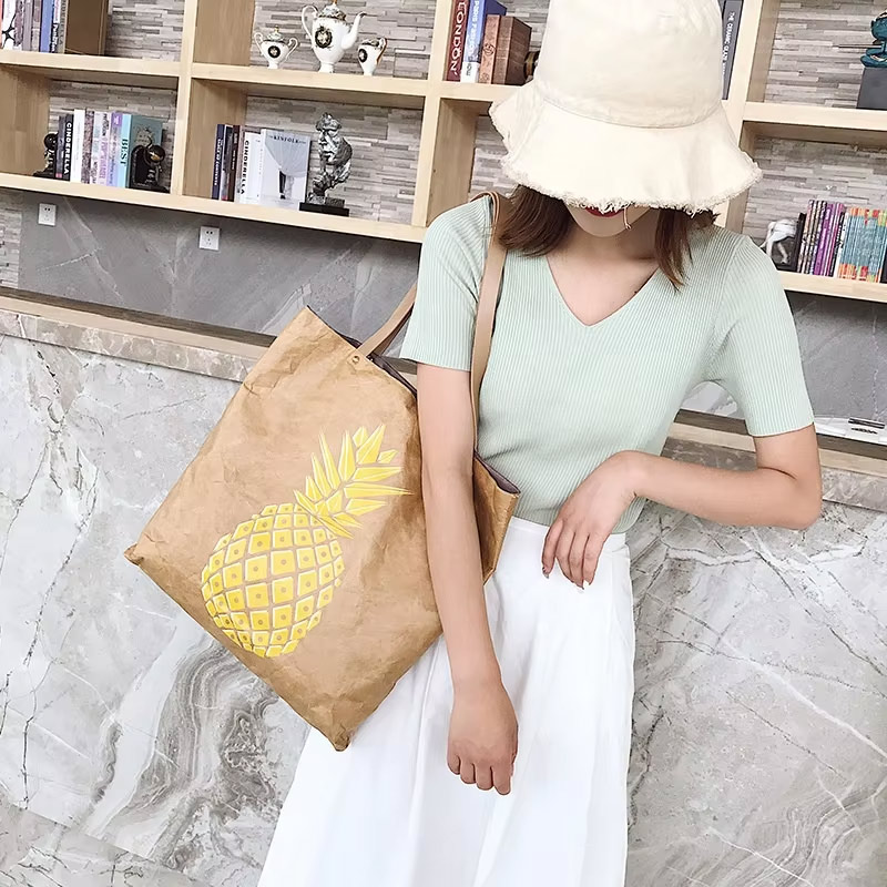 Nova bolsa DuPont™ Tyvek® Tote de grande capacidade 2025 – Bolsa de ombro quadrada pequena e estilosa