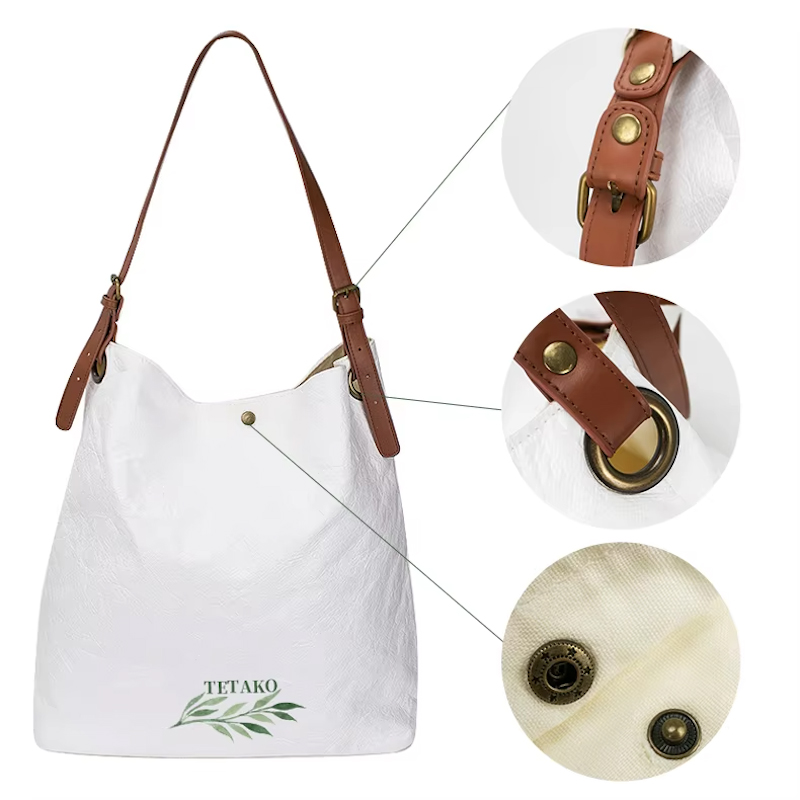 Sacola de compras Tyvek® impermeável personalizada – sacola reutilizável e sacola de compras ecológica