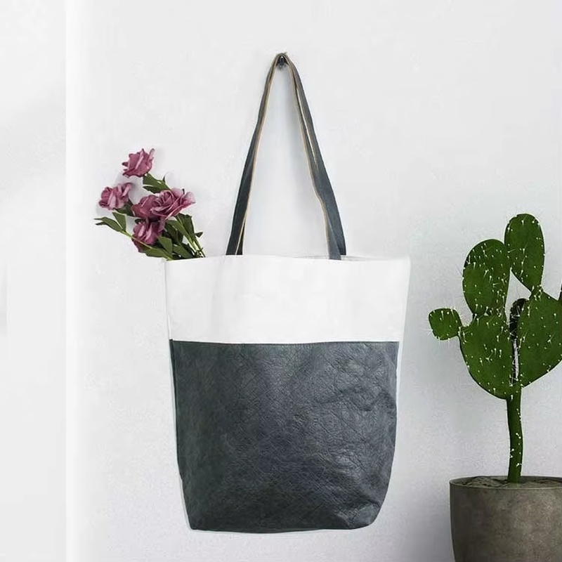 Sacola de compras DuPont™ Tyvek® impermeável e ecológica – Sacola de papel reutilizável para uso diário