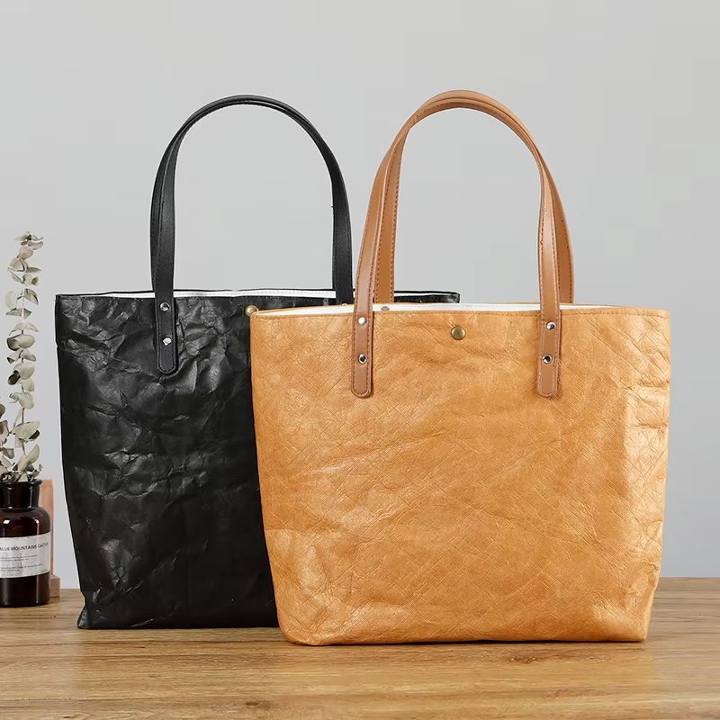 Bolsa DuPont™ Tyvek® Tote leve estilo coreano – Bolsa de ombro casual para compras na praia e viagens