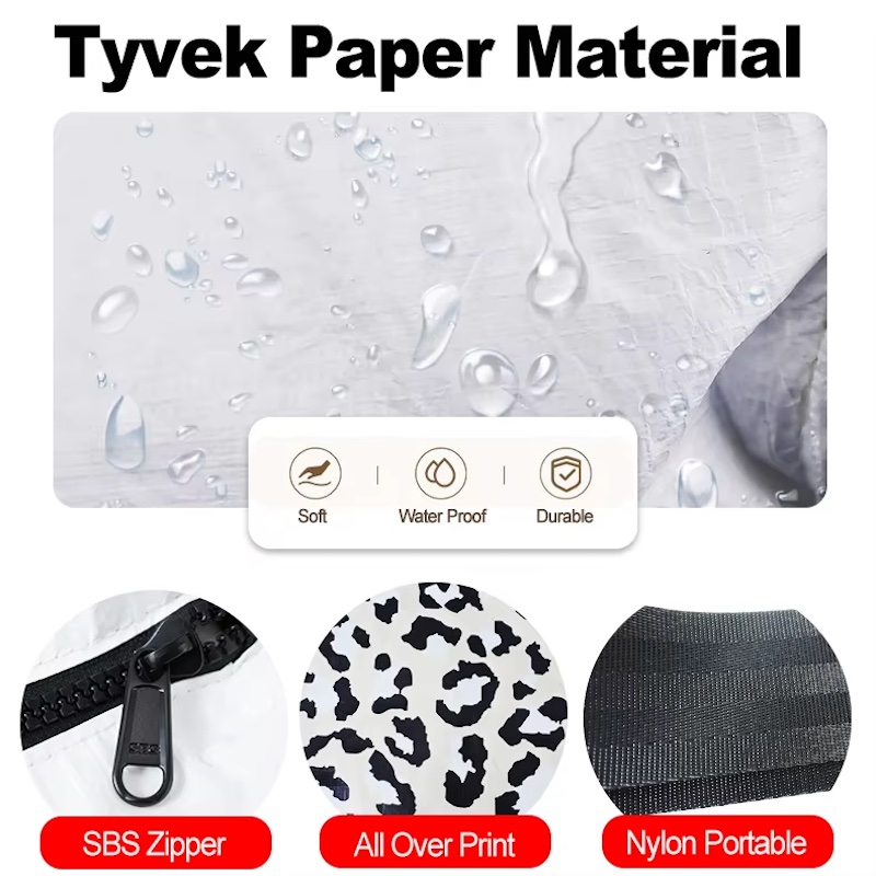 Sacola DuPont™ Tyvek® personalizada com revestimento impermeável – Bolsa de praia e transporte à prova de respingos