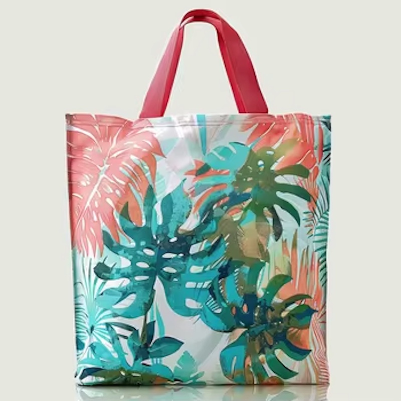Bolsa DuPont™ Tyvek® Tote Ecológica e Impermeável – Bolsa de Praia e Compras Revestida em Estilo Havaiano