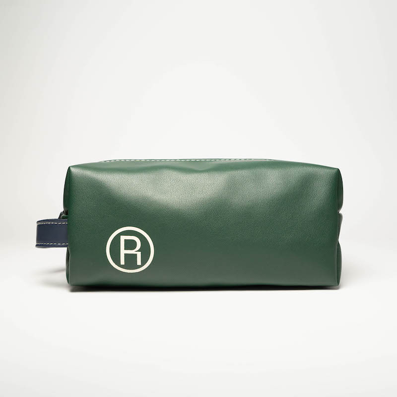 Bolsa de cosméticos de couro verde da moda de alta qualidade – Organizador de viagem OEM/ODM personalizado