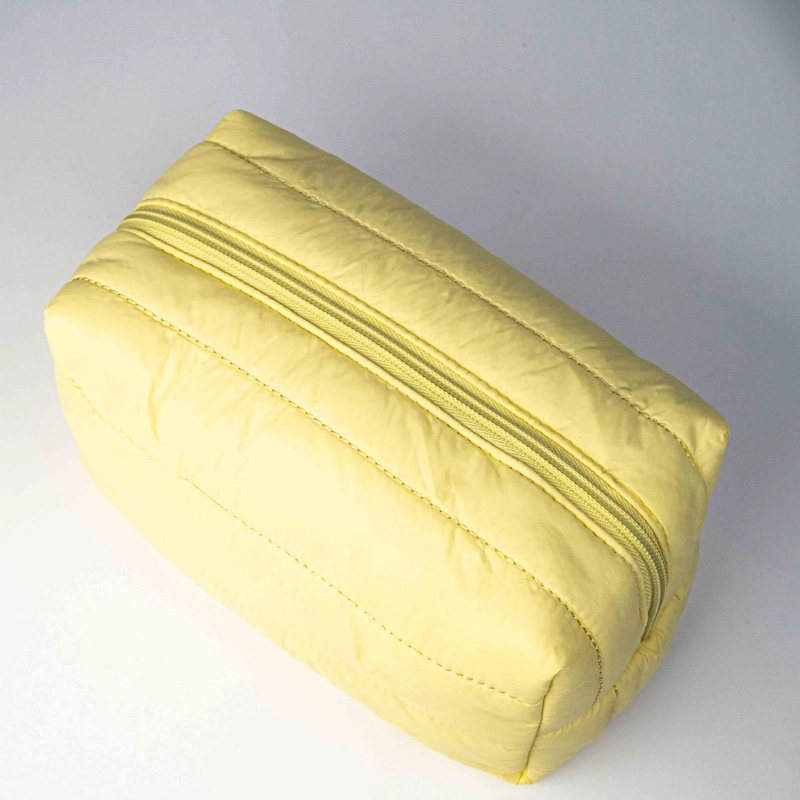 Bolsa de cosméticos de viagem de nylon macio com certificação BSCI – Estojo de armazenamento portátil personalizado (OEM/ODM disponível)