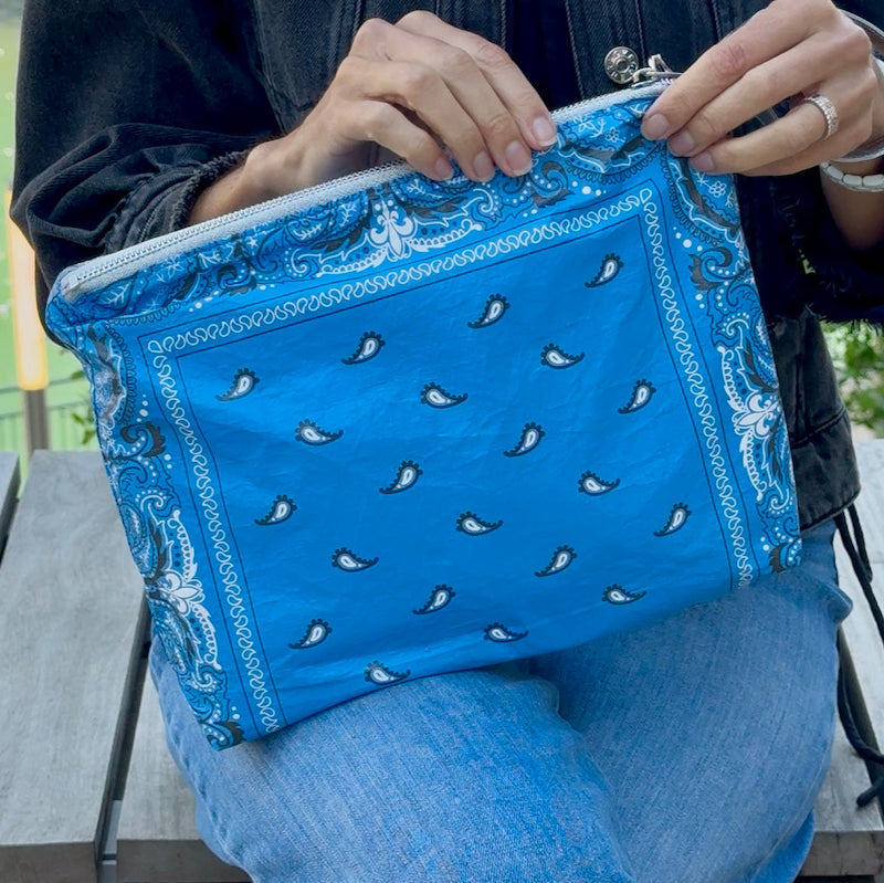 Nécessaire de maquiagem personalizada em Tyvek de grande capacidade – Organizador de cosméticos impermeável para viagens